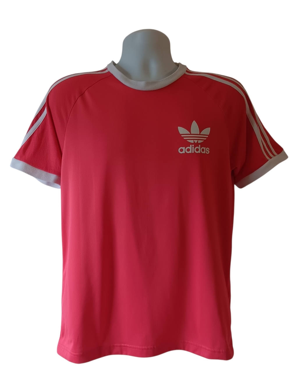 Adidas men's coral short-sleeve activewear soccer jersey t-shirt size M